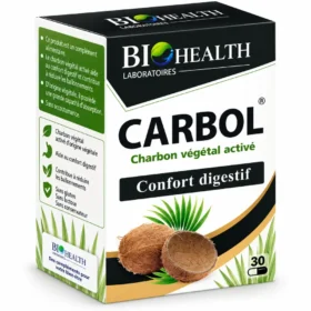 BIOHEALTH CARBOL CHARBON VEGETAL ACTIVE 30 GELULES-6192447500190