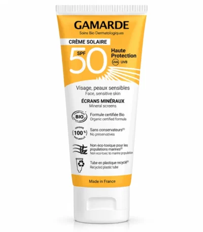 Gamarde Creme Solaire Visage Bio - Ecran Mineral Spf50 - 40ml-3760141877387