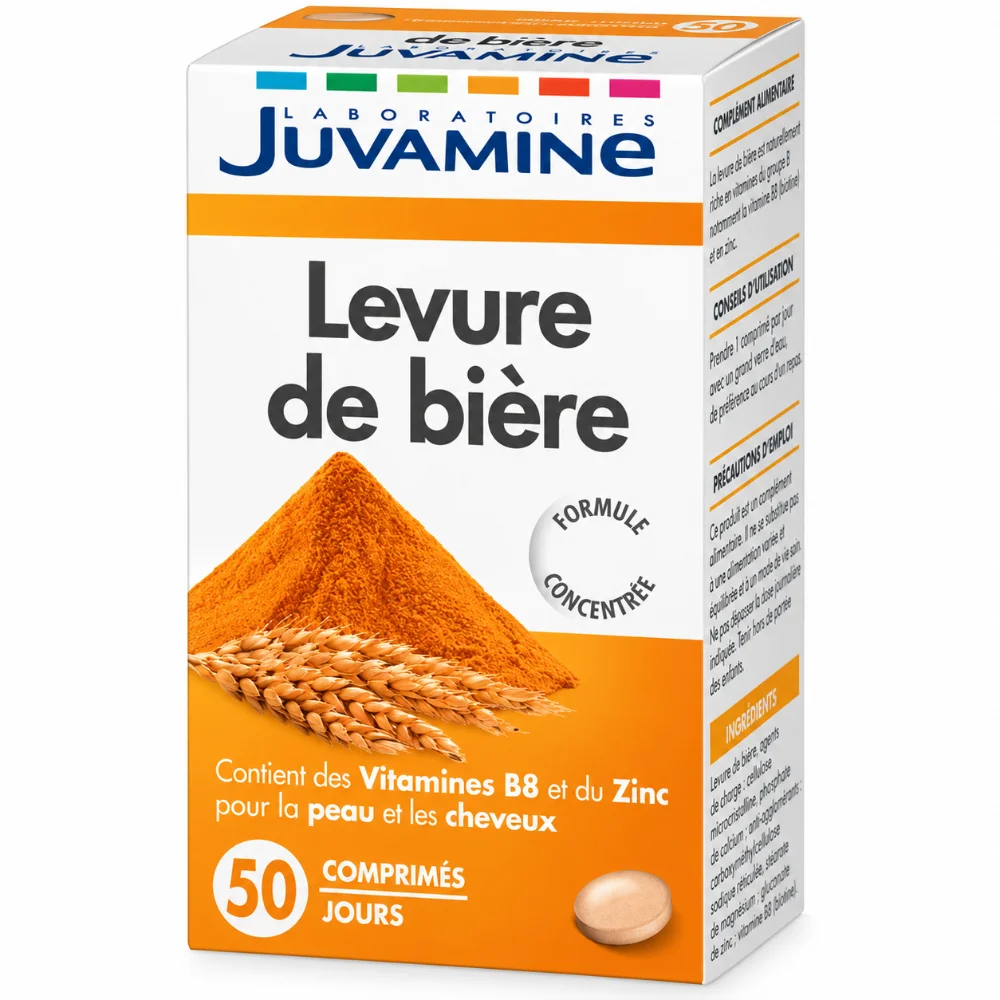 JUVAMINE Levure de Biere 50 Comprimes JUVAMINE Levure de Biere 50 Comprimes-3160920644641