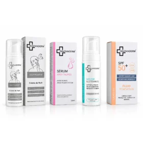 PACK : INNOVADERM STOP PIGMENT CREME DE NUIT 50ML+INNOVADERM SERUM ANTI TACHES 30ML+INNOVADERM MOUSSE NETTOYANTE PNS 150ML+INNOVADERM 50+ INNOVADERM SPF50+ FOND DE TEINT (02) SAND 30ML
