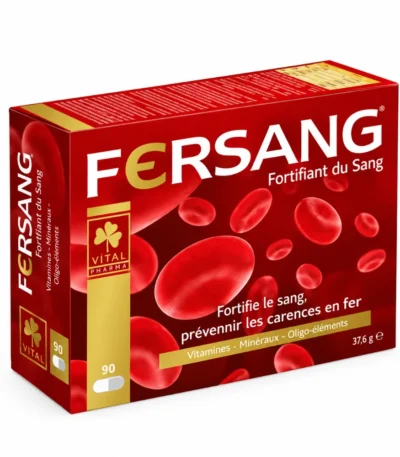 VITAL Fersang 90 Gélules – Complément alimentaire au fer-6192421105533